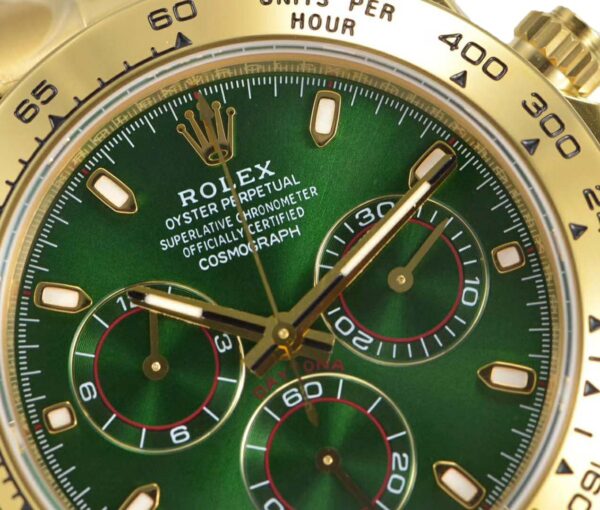 Daytona 116508 Green Dial in Yellow Gold - Image 4