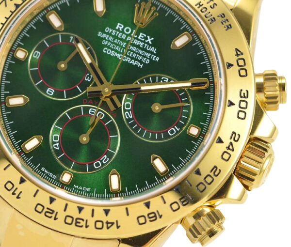 Daytona 116508 Green Dial in Yellow Gold - Image 5