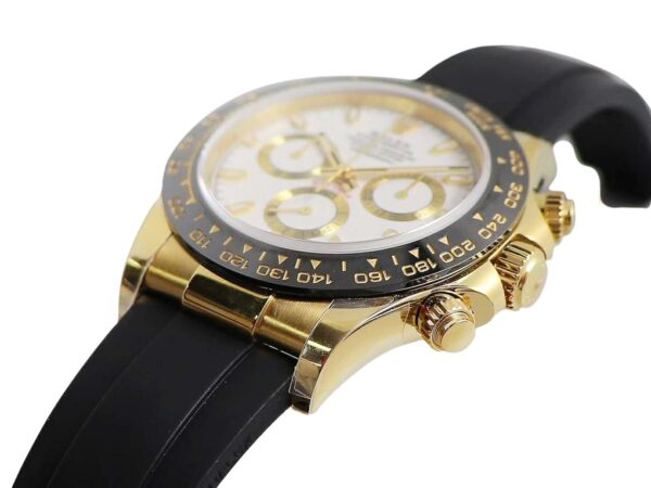 Daytona 116518LN White Dial in Yellow Gold - Image 3