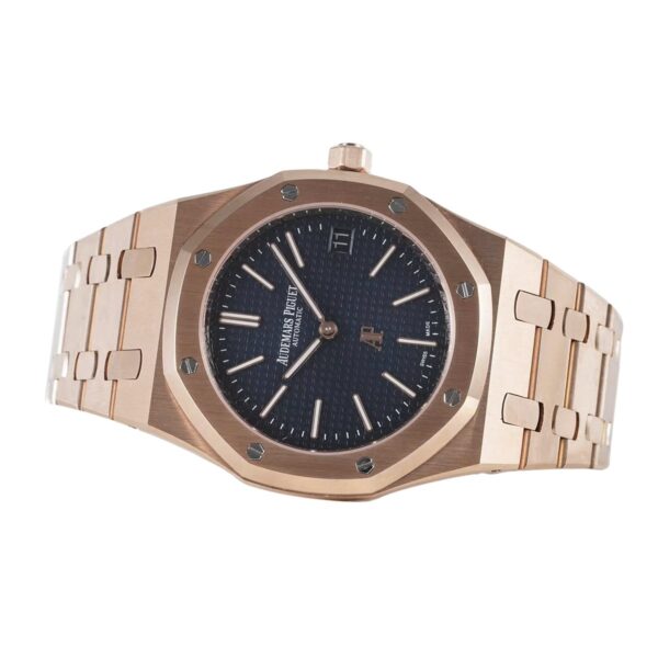 Royal Oak 15202 39mm Blue Dial in Rose Gold - Image 3