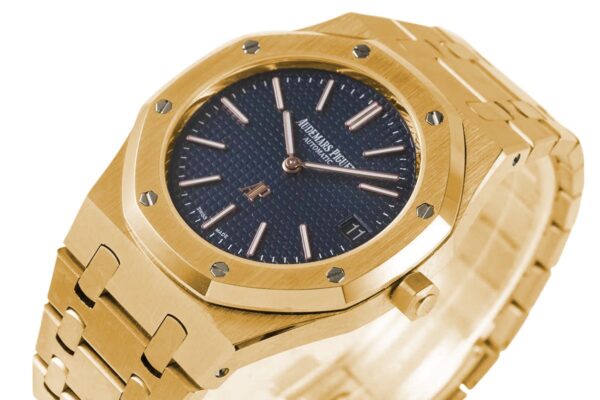 Royal Oak 15202 39mm Blue Dial in Yellow Gold - Image 4