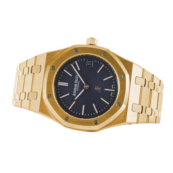 Royal Oak 15202 39mm Blue Dial in Yellow Gold - Image 2