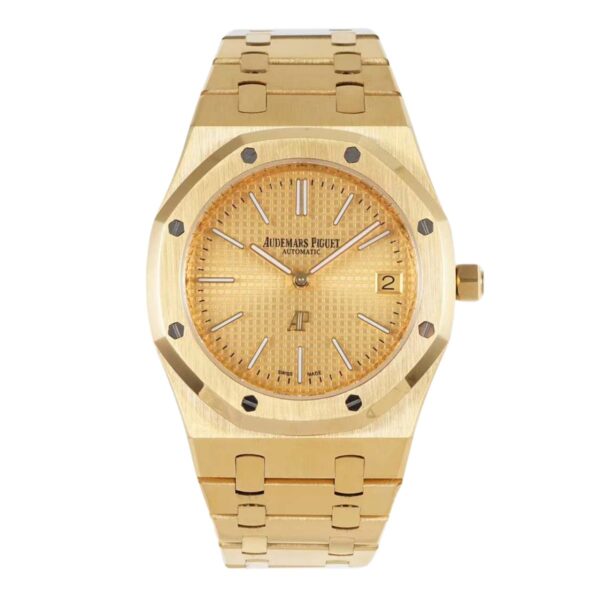 Royal Oak 15202 39mm Yellow Dial in Yellow Gold