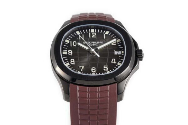 Aquanaut 5167A ‘Black Venom Limited Edition’ Black Dial on Brown Rubber Strap - Image 5