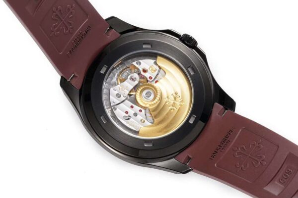 Aquanaut 5167A ‘Black Venom Limited Edition’ Black Dial on Brown Rubber Strap - Image 8
