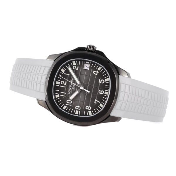 Aquanaut 5167A ‘Black Venom Limited Edition’ Black Dial on White Rubber Strap - Image 2