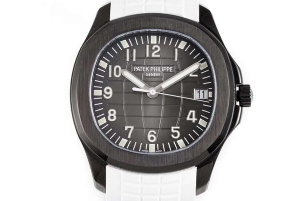 Aquanaut 5167A ‘Black Venom Limited Edition’ Black Dial on White Rubber Strap - Image 7