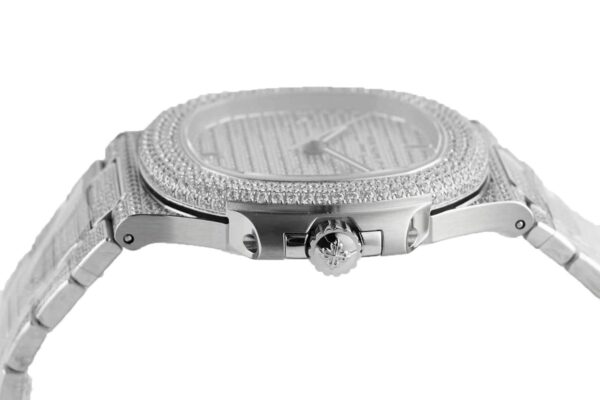 Nautilus Jumbo 5711 Diamond Dial in White Gold with Paved Diamonds - Image 8