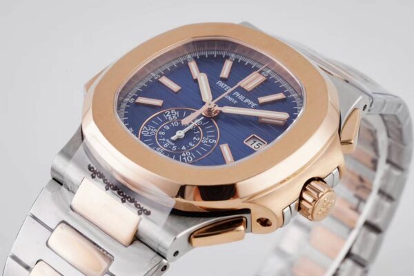 Nautilus Chronograph 5980/1AR in Steel and Rose Gold - Image 5