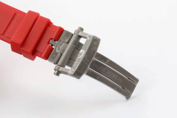 Excalibur Spider Skeleton Flying Tourbillon with Red Rubber Strap - Image 3