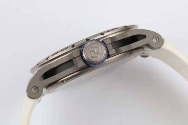 Excalibur Spider Skeleton Flying Tourbillon with White Rubber Strap - Image 7