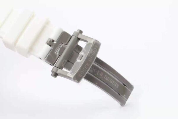 Excalibur Spider Skeleton Flying Tourbillon with White Rubber Strap - Image 6