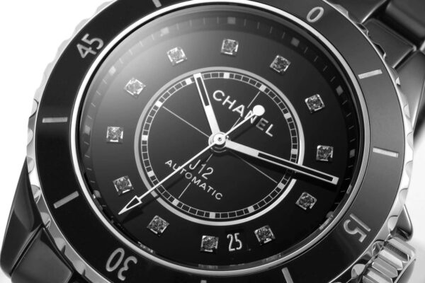 J12 Black Ceramic and Steel with Diamond Markers Ref: H5697 - Image 8