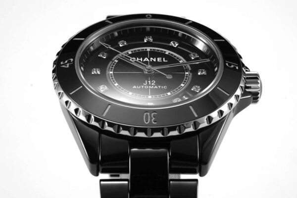 J12 Black Ceramic and Steel with Diamond Markers Ref: H5697 - Image 4