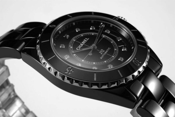 J12 Black Ceramic and Steel with Diamond Markers Ref: H5697 - Image 5