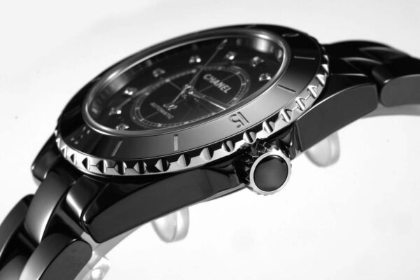 J12 Black Ceramic and Steel with Diamond Markers Ref: H5697 - Image 6