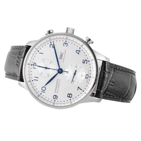 Portugieser Chronograph IW371605 White Dial in Steel - Image 6