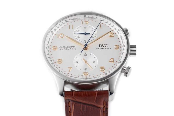 Portugieser Chronograph IW371611 White Dial in Steel - Image 5
