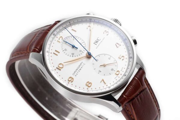 Portugieser Chronograph IW371611 White Dial in Steel - Image 9