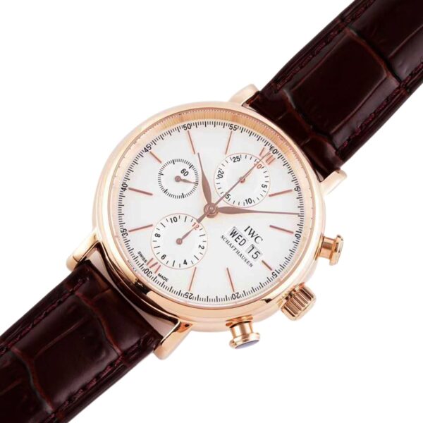 Portofino Chronograph IW391025 Edition “150 Years” White Dial in Rose Gold - Image 2