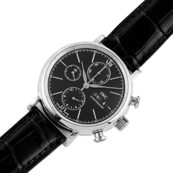Portofino Chronograph IW391029 Edition “150 Years” Black Dial in Steel - Image 2