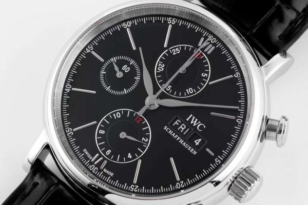 Portofino Chronograph IW391029 Edition “150 Years” Black Dial in Steel - Image 3
