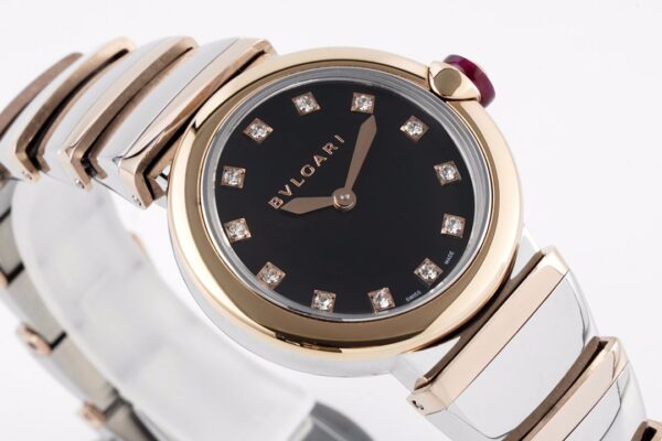 Lvcea Black Dial in Rose Gold/Steel - Image 2