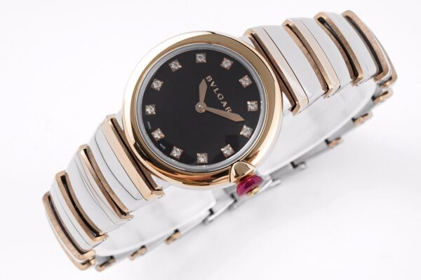 Lvcea Black Dial in Rose Gold/Steel - Image 3