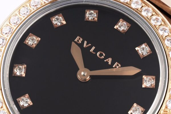 Lvcea Black Dial in Rose Gold/Steel with Diamond Bezel - Image 10