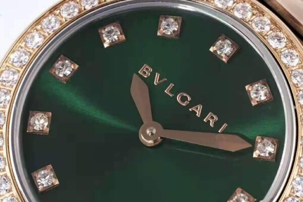 Lvcea Emerald Green Dial in Rose Gold/Steel with Diamond Bezel - Image 3