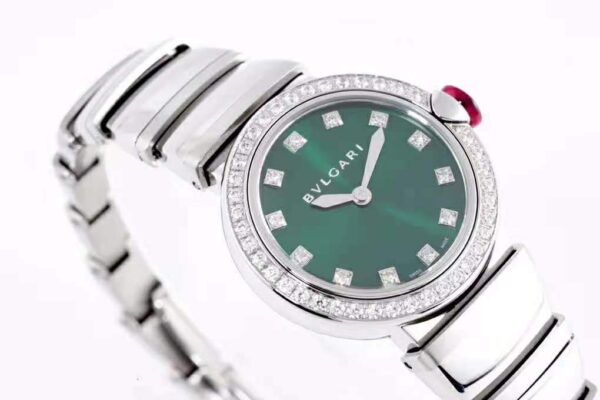 Lvcea Emerald Green Dial in Steel with Diamond Bezel - Image 6