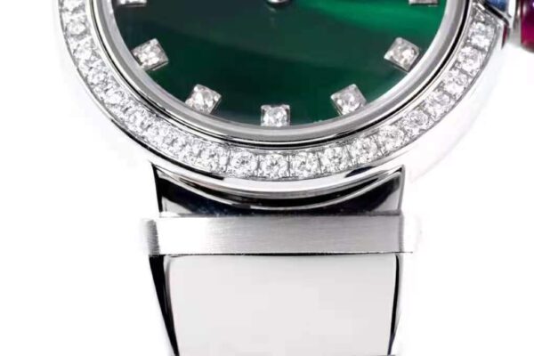 Lvcea Emerald Green Dial in Steel with Diamond Bezel - Image 5