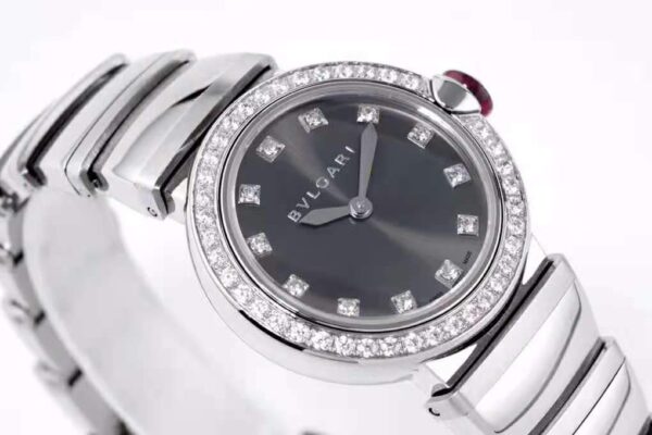 Lvcea Grey Dial in Steel with Diamond Bezel - Image 2