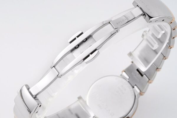 Lvcea Black Dial in Rose Gold/Steel with Diamond Bezel - Image 4