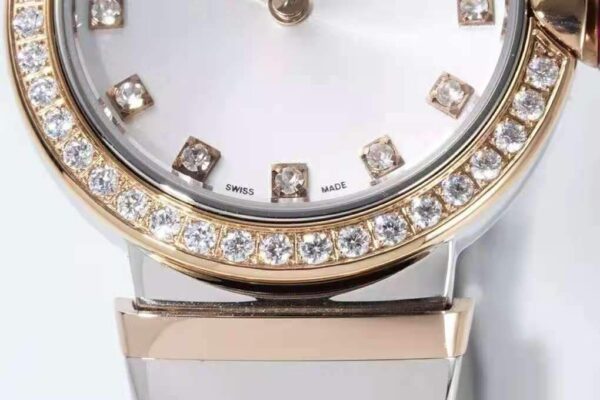 Lvcea Silver Dial in Rose Gold/Steel with Diamond Bezel - Image 4