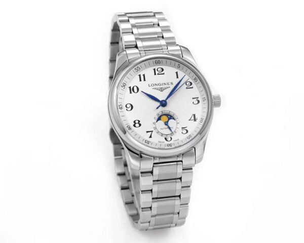Master Collection Moonphrase White Dial on Bracelet - Image 7