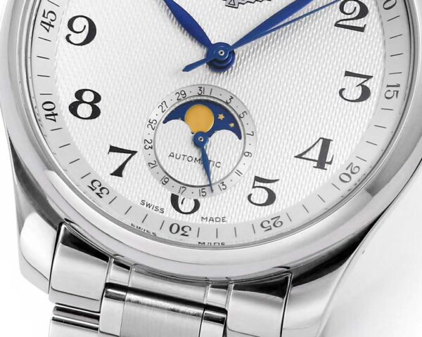 Master Collection Moonphrase White Dial on Bracelet - Image 5