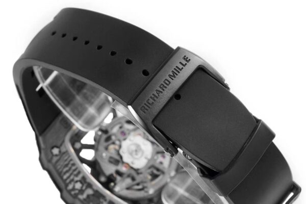 RM 035-02 Rafael Nadal NTPT Carbon on Black Rubber Strap - Image 7