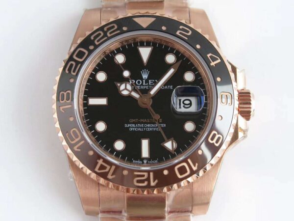GMT Master II 126715 CHNR “Rootbeer” in Rose Gold - Image 3