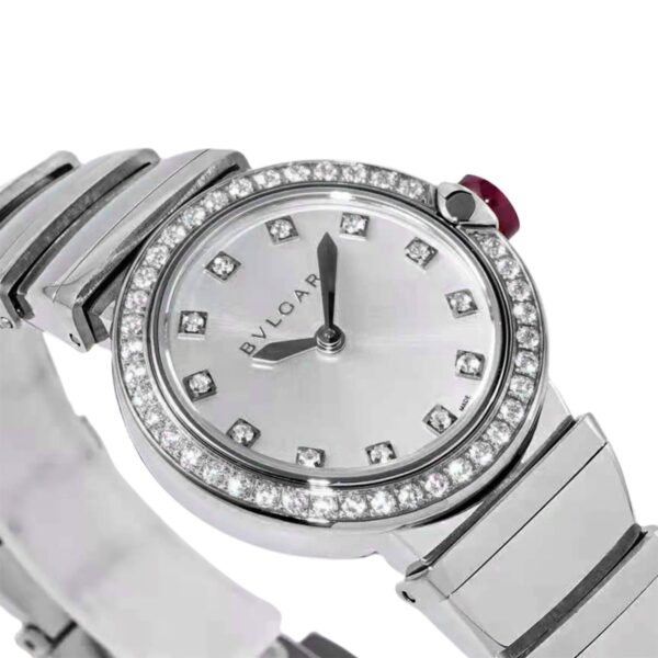 Lvcea Silver Dial in Steel with Diamond Bezel - Image 2