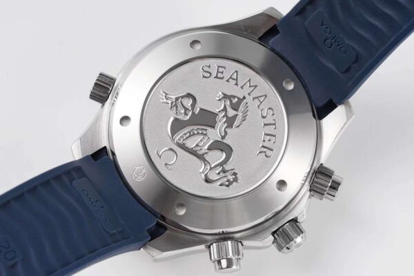 Seamaster Diver 300m Chronograph Blue Dial on Rubber Strap - Image 9
