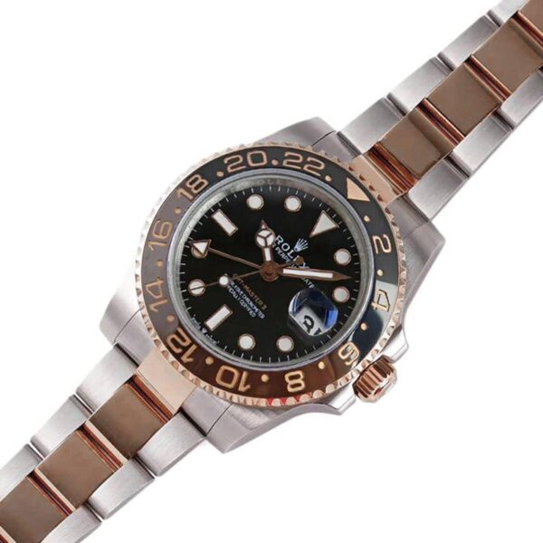 GMT Master II 126715 CHNR “Rootbeer” in Rose Gold and Steel - Image 3
