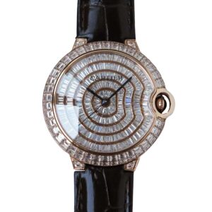Ballon Bleu de Cartier 42mm Diamond Paved Dial in Rose Gold