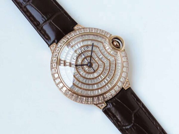 Ballon Bleu de Cartier 42mm Diamond Paved Dial in Rose Gold - Image 4