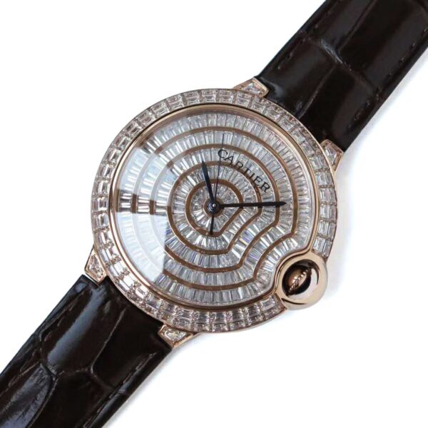 Ballon Bleu de Cartier 42mm Diamond Paved Dial in Rose Gold - Image 2