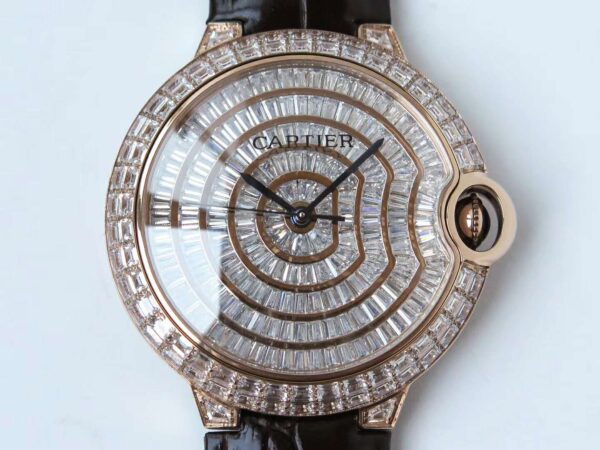 Ballon Bleu de Cartier 42mm Diamond Paved Dial in Rose Gold - Image 3
