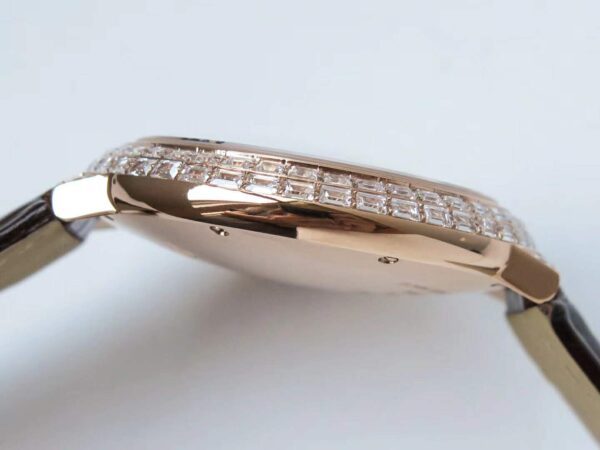 Ballon Bleu de Cartier 42mm White Dial with Diamonds in Rose Gold - Image 8