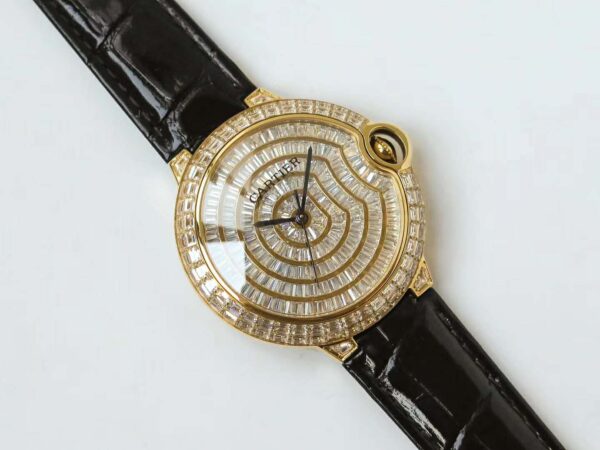 Ballon Bleu de Cartier 42mm Diamond Paved Dial in Yellow Gold - Image 3