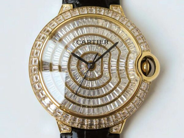Ballon Bleu de Cartier 42mm Diamond Paved Dial in Yellow Gold - Image 9