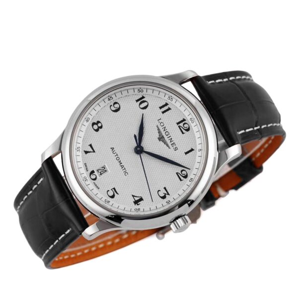 Master Collection White Dial on Black Leather Strap - Image 2